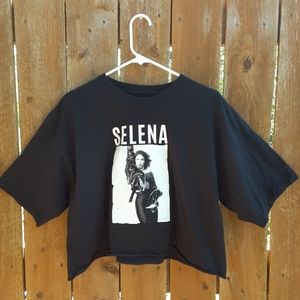 Selena Quintanilla black Crop Top Merch